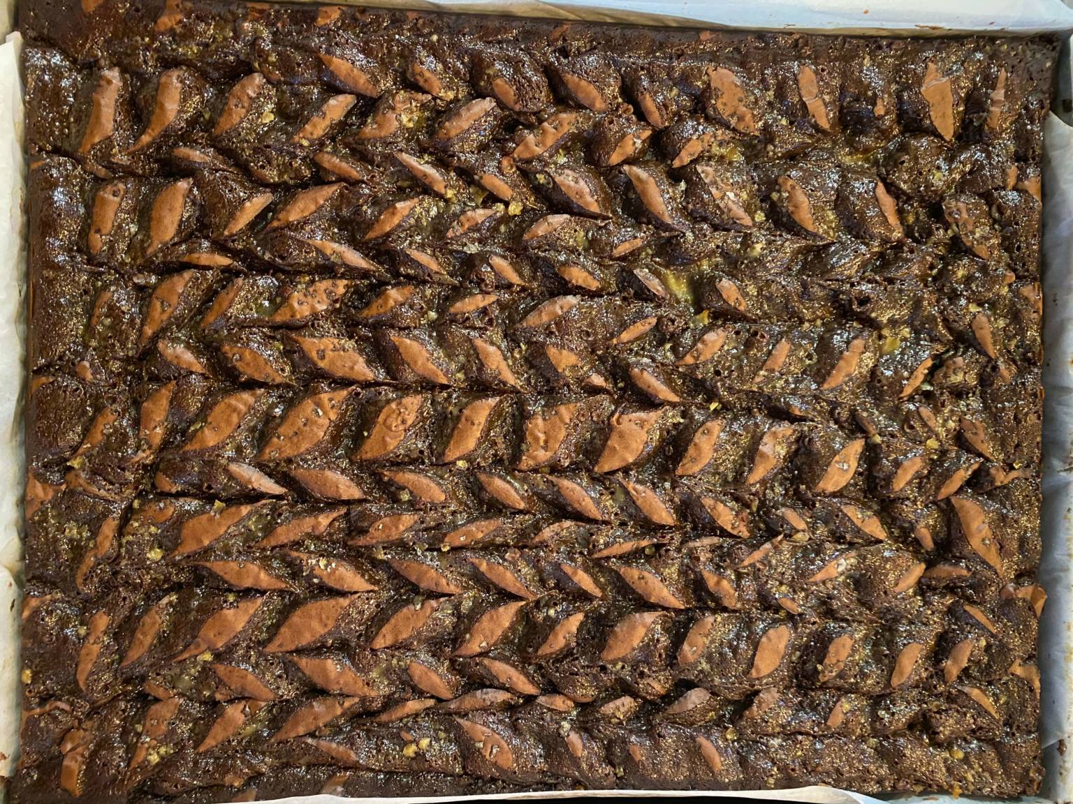 Salted Caramel Brownie Traybake